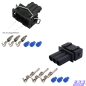 Preview: Reparatur Set JPT Stecker 3-polig Buchse Stift 357972753 357972763 kompatibel mit VW/AUDI