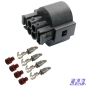 Preview: Reparatursatz Buchse Stecker 4-pol 1,0²-2,5² passt zu VW 1H0973734, 1H0 973 734 Scheinwerfer