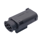 Preview: Reparaturset Stecker 4-polig MQS Stift Gehäuse 0,50-0,75mm² gedichtet 1-967584-3