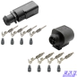 Preview: Stecker Set 4-polig Reparatursatz passend zu VW 4B0973712 4B0973812 Seat Audi
