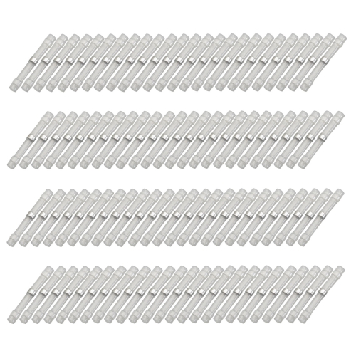 100x Lötverbinder 0,25 - 0,35² weiß Kleber Schrumpfverbinder Quetschverbinder