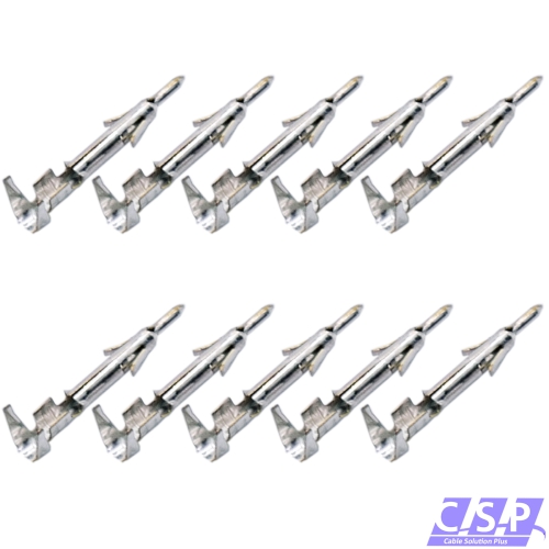 10x Kontakt Crimp Stift der Serie Mini-Universal-MATE-N-LOK 0,50mm²-1,39mm², Pin
