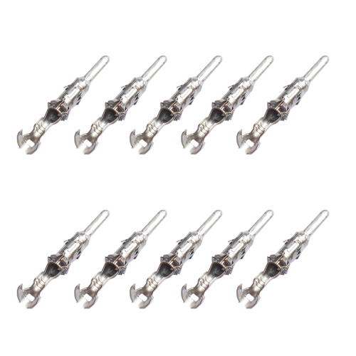 10x Kontakt f. Rundstecker Stift 0,50mm²-1,00mm² DIN 72585 Stecker System 2.50mm