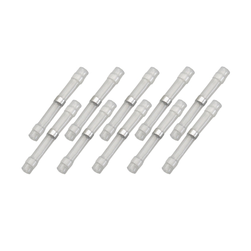 10x Lötverbinder 0,25 - 0,35² weiß Kleber Schrumpfverbinder Quetschverbinder