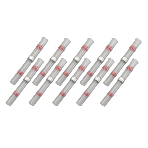 10x Lötverbinder 0,50 - 1,50²  rot Kleber Schrumpfverbinder Quetschverbinder