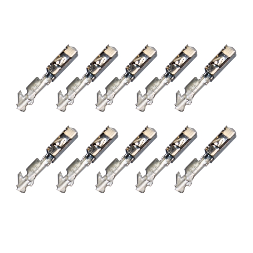 10x MQS Quadlock Buchse Stecker Crimp Kontakt 0,25²-0,35² Steckbereich vergoldet