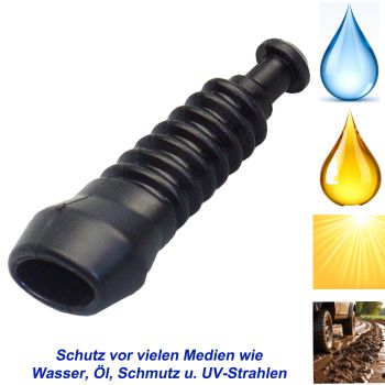 10x Superseal Gummitülle 3-pol. Knickschutz Tülle KFZ LKW Motorrad Quad Elektrik