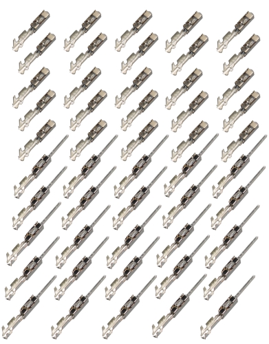 Autoelektrik24 - 10x MCON 1,2 LL Kontakt Stecker Crimp Buchse  0,50mm²-0,75mm² 1452668 gedichtet