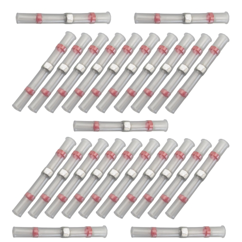 50x Rot Lötverbinder Schrumpfverbinder Stoßverbinder Kabelverbinder 0.5-1.0mm² 