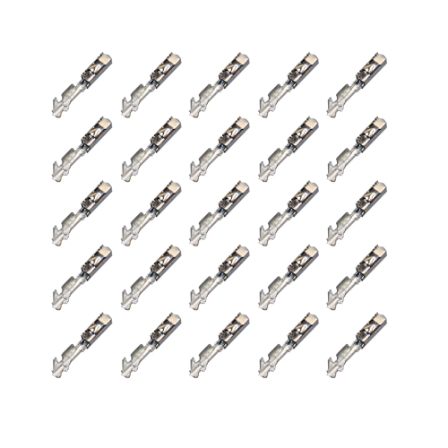 25x MQS Quadlock Buchse Stecker Crimp Kontakt 0,25²-0,35² Steckbereich vergoldet