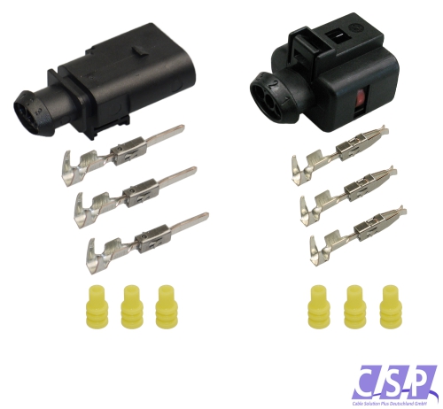 3D0 973 703 und 1J0 973 803 Reparaturset 3-pol. Stecker Steckverbinder Connector