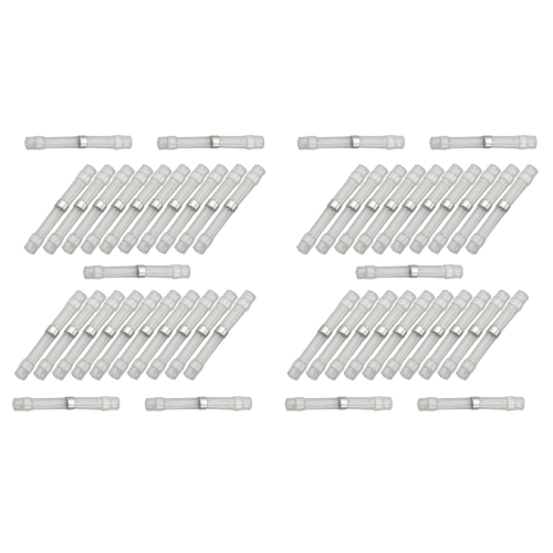 50x Lötverbinder 0,25 - 0,35² weiß Kleber Schrumpfverbinder Quetschverbinder