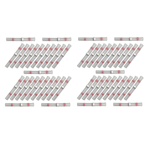 50x Lötverbinder 0,50 - 1,50²  rot Kleber Schrumpfverbinder Quetschverbinder