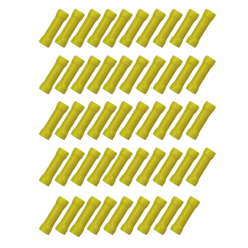50x Stoßverbinder 4,00 - 6,00²  gelb Quetschverbinder Kabelverbinder Elektrik