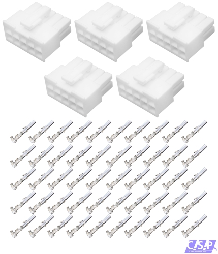 5x Set 10-pol Stecker Molex Mini-Fit Jr Buchse 39-01-2105, 5557-10-R, 39-00-0038