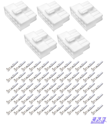 5x Set 12-pol Stecker Molex Mini-Fit Jr Buchse 39-01-2125, 5557-12-R, 39-00-0038