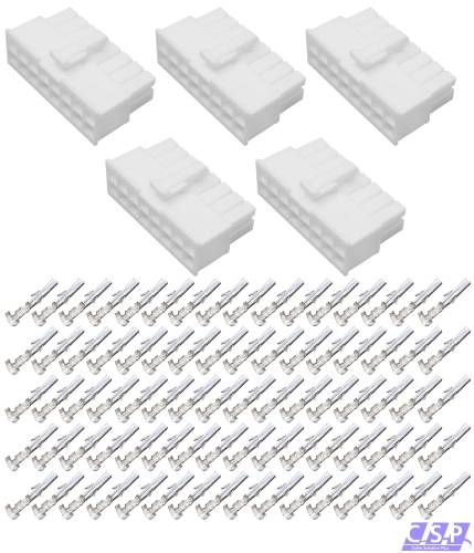 5x Set 16-pol Stecker Molex Mini-Fit Jr Buchse 39-01-2165, 5557-16-R, 39-00-0038
