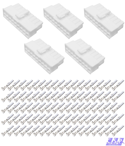5x Set 18-pol Stecker Molex Mini-Fit Jr Buchse 39-01-2185, 5557-18-R, 39-00-0038