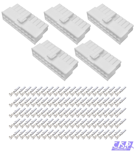 5x Set 20-pol Stecker Molex Mini-Fit Jr Buchse 39-01-2205, 5557-20-R, 39-00-0038