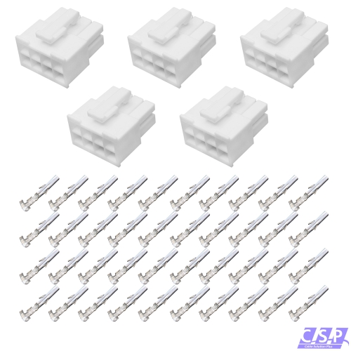 5x Set 8-pol Stecker Molex Mini-Fit Jr Buchse 39-01-2085, 5557-08-R, 39-00-0038