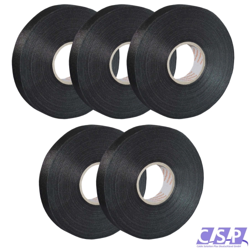 5x Tape Klebeband Gewebeband 19mm x 50m Tapeband Isolierband KFZ PKW LKW Industrie Elektro