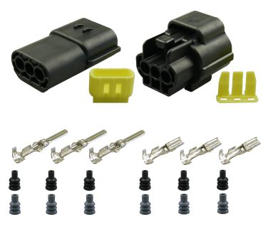 Econoseal 070 J Mark II Serie Stift- Buchsengehäuse 3-pol. Set LKW AUTO Motorrad