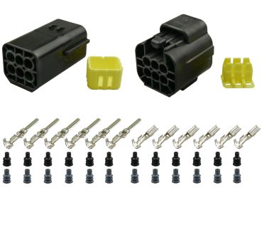 Econoseal 070 J Mark II Serie Stift- Buchsengehäuse 6-pol. Set LKW AUTO Motorrad