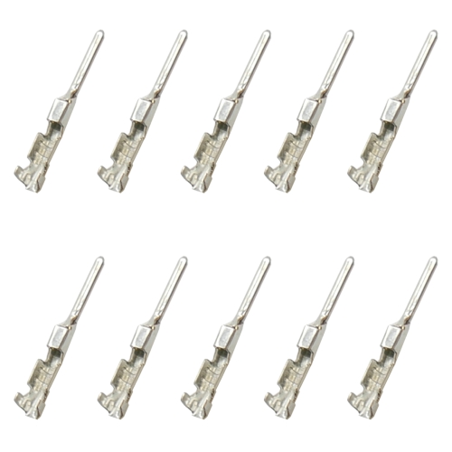 JWPF Sortiment mit 2-pol. bis 4-pol. Steckverbindern (Stift- und Buchsengehäuse) und passenden Crimp Kontakten