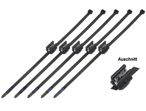 50x Universal-Kabelbinder-Befestigung Clips Auto Schlauchschelle Fastening  Zip