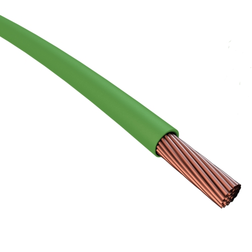 Leitung Kabel Hochtemp., Huber Suhner Typ RADOX® 155 RXL, grün 0,25², ME Ware