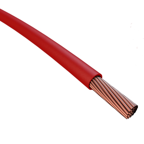 Leitung Kabel Hochtemp., Huber Suhner Typ RADOX® 155 RXL, rot 0,25², ME Ware