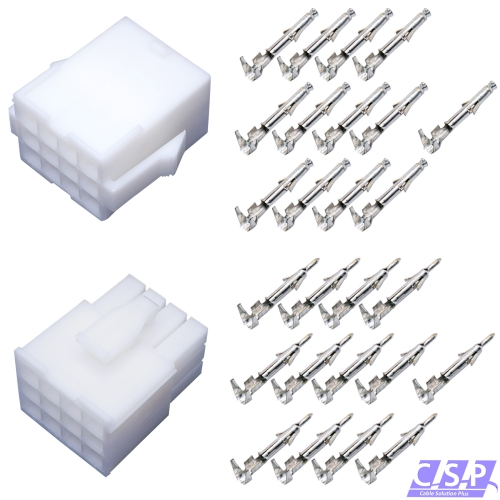 Mini Universal MATE-N-LOK Serie Stecker 12-polig Set Stift Buchse Steckverbinder