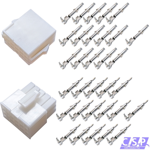 Mini Universal MATE-N-LOK Serie Stecker 15-polig Set Stift Buchse Steckverbinder