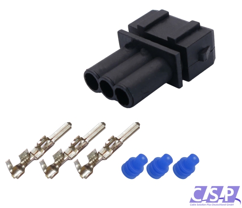 Reparatursatz JPT Stecker 3-polig 1,00 mm² Stift 357972763 357 972 763 kompatibel mit VW