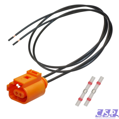Reparatursatz Kabelsatz Stecker 2-pol. passt zu VW 1J0973702C / 1J0 973 702C