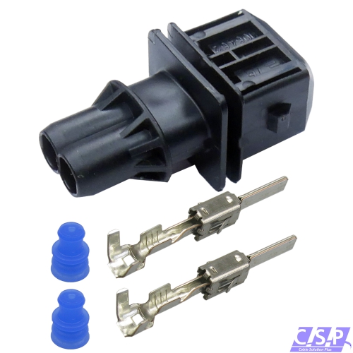 Reparatursatz Stecker 2-polig Stift JPT TE AMP 106462-1 BOSCH EV1 Injektor Sonde