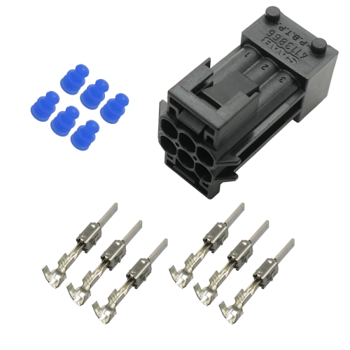 Reparatursatz Stecker Gehäuse gedichtet Set 6-polig SAAB 4113866  TE 1-962349-1