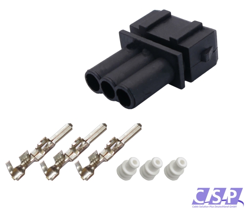 Reparaturset 3-pol 1,0²-2,5² JPT Stecker Stift kompatibel mit VW 357972763 357 972 763