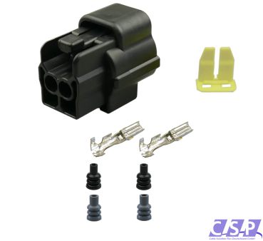 Reparaturset Econoseal Stecker 2-polig Buchse, Seals, Kontakte und Verriegelung, Querschnitt 0,50-1,25mm², TE AMP 917851-2