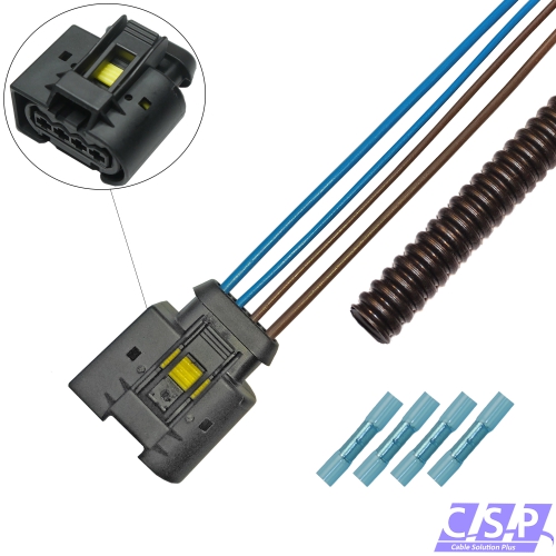 Reparaturset Kabel 4-polig Stecker wie VW 3C0973714 AGR Ventil, Drosselklappe