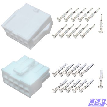 Set 10-polig Molex Mini-Fit Jr. Buchse 39-01-2105   Stift 39-01-2106, 5557, 5559