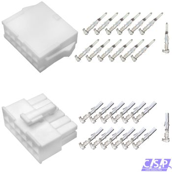Set 12-polig Molex Mini-Fit Jr. Buchse 39-01-2125   Stift 39-01-2126, 5557, 5559