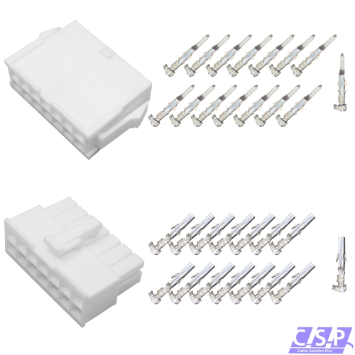 Set 14-polig Molex Mini-Fit Jr. Buchse 39-01-2145   Stift 39-01-2146, 5557, 5559