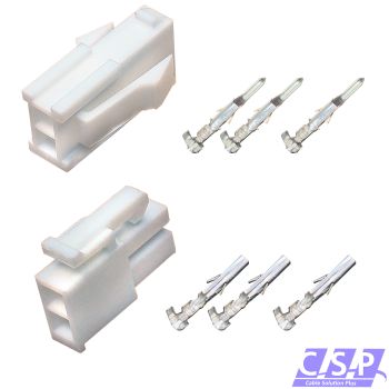 Set 2-polig Molex Mini-Fit Jr. Buchse 39-01-2025   Stift 39-01-2026, 5557, 5559