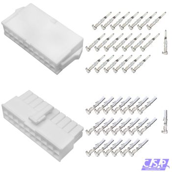 Set 20-polig Molex Mini-Fit Jr. Buchse 39-01-2205   Stift 39-01-2206, 5557, 5559