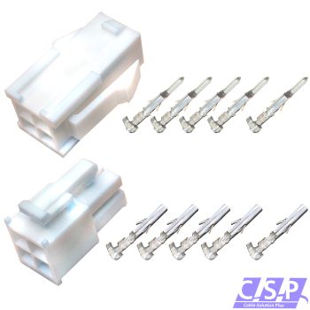 Set 4-polig Molex Mini-Fit Jr. Buchse 39-01-2045   Stift 39-01-2046, 5557, 5559