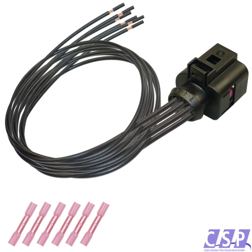 Stecker VW 1J0973713 Reparatursatz 6-pol. Kabelsatz Buchse AUDI 1J0 973 713 Elektrik Verbinder