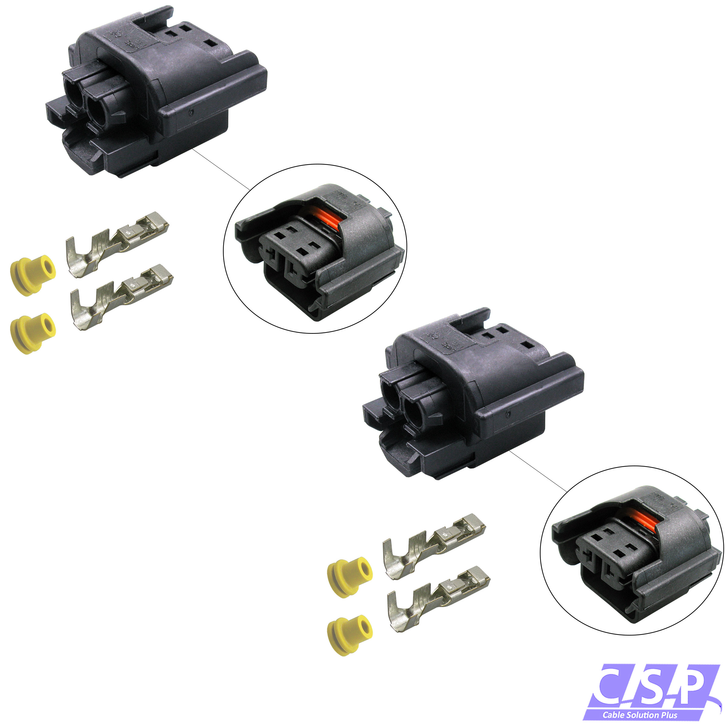 Autoelektrik24 - Reparatursatz, Stecker, 3D0941165A, H8, H11,  Nebelscheinwerfer, NSW, Lampensockel, Lampenfassung, passt zu VW AUDI SEAT  SKODA, Reparaturset, Steckverbinder, Gehäuse