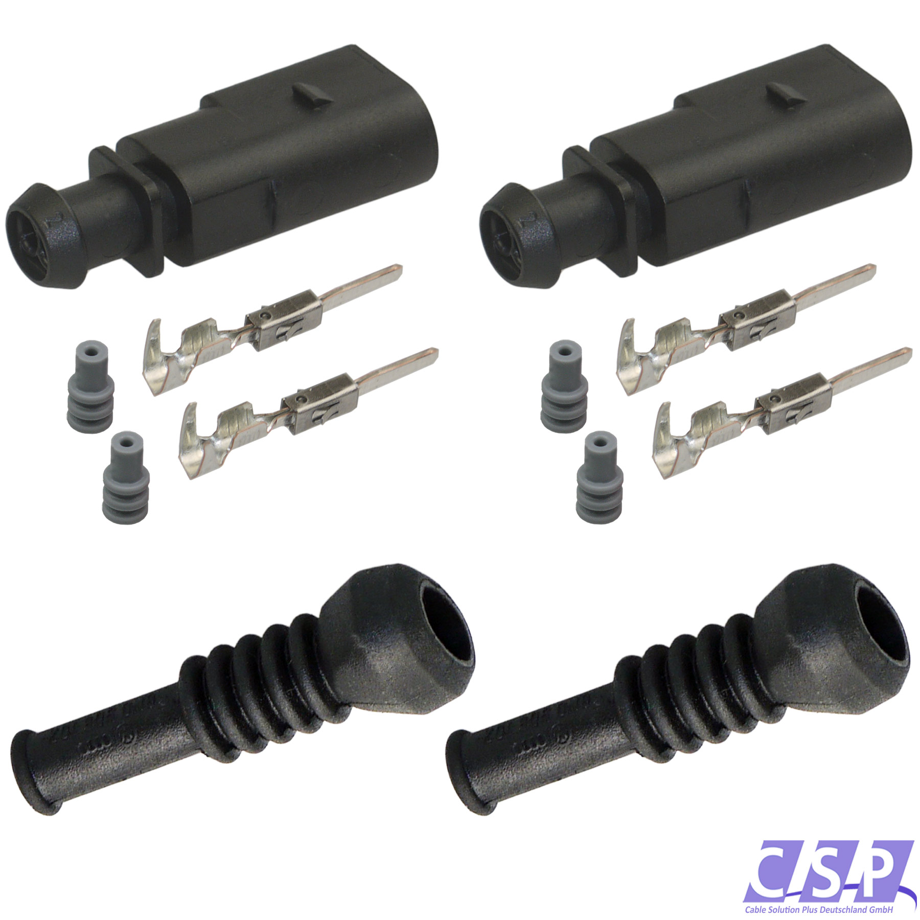 Stecker VW 1J0973802 2-pol Reparatursatz Kabel Warnkontakt