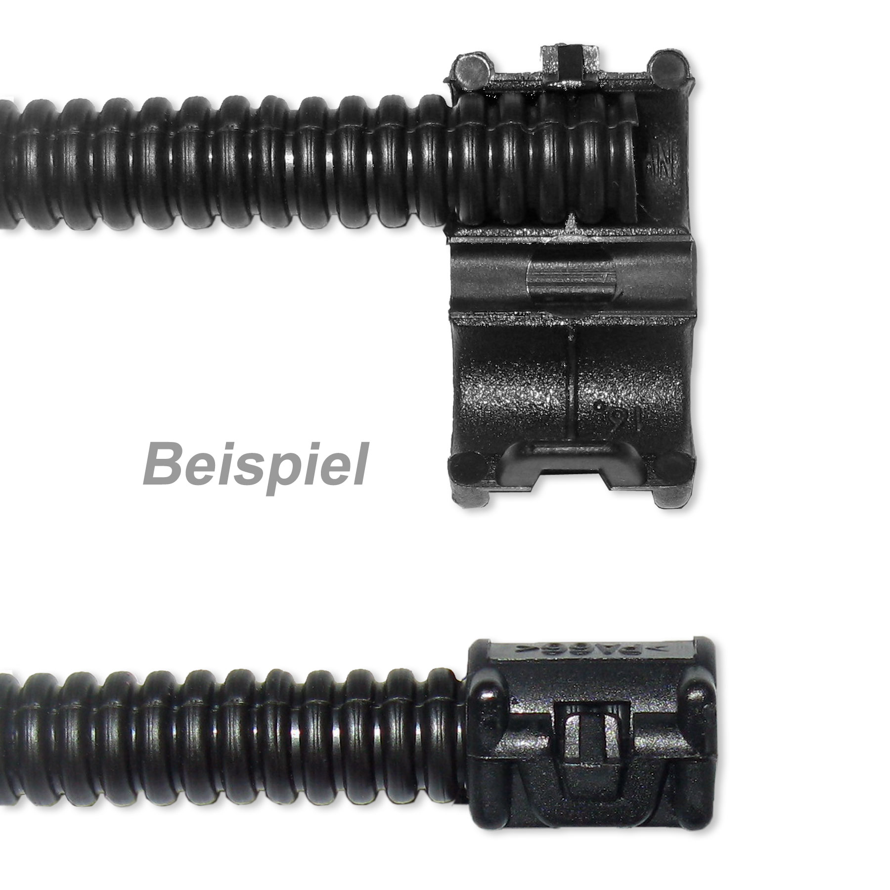 Autoelektrik24 - VW, AUDI, SEAT, SKODA, 102928, Wellrohr, Endstück,  Rohrclip, Schutzrohr, Marderschutz, Nennweite, NW4,5, Schlemmer, Bougierrohr